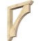 Ekena Millwork Westlake Slat Rough Sawn Bracket w/ Offset Brace, Douglas Fir, 6"W x 38"D x 44"H BKT0604X38X44WTL06RDF - alternate 1